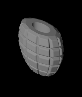 grenade lighter bic mini j5 case 3d print model - Mito3D