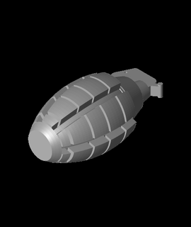 grenade scale scaled Devices 3d print model - Mito3D