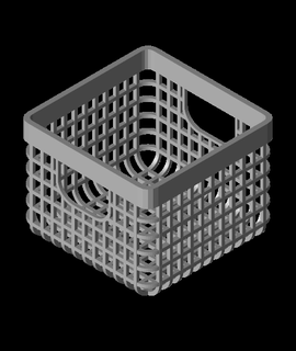 grid bin csandra Home & Garden 3d print model - Mito3D