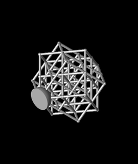 grid cube torture test 3d print model - Mito3D