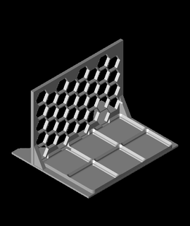 gridfinity bookend ww9a ızgara sonluluğu 3d print model - Mito3D