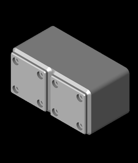 gridfinity - 2x1 8 aa batteries storage 3d print model - Mito3D