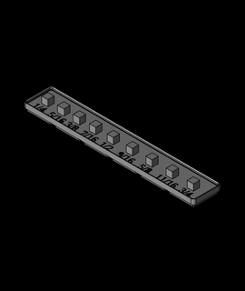gridfinity - sae 3-8 socket holders Gridfinity 3d print model - Mito3D