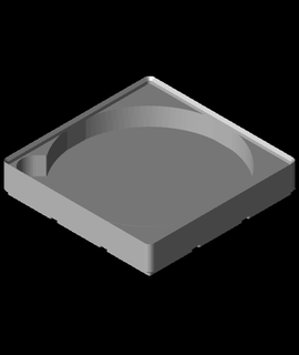Gridfinity 125mm Schleifen Pads Tablett 3d print model - Mito3D
