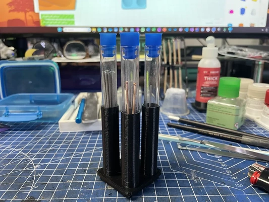 gridfinity 12mm test tube holder x5stl - 3d by nishihara on thangs 3d print model - Mito3D
