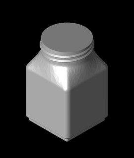 grillefinity 1x1 bouteille vase mode passe temps Jeux 3d print model - Mito3D