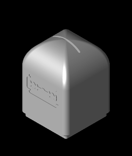 gridfinity 1x1 sharps containerstl 3d print model - Mito3D