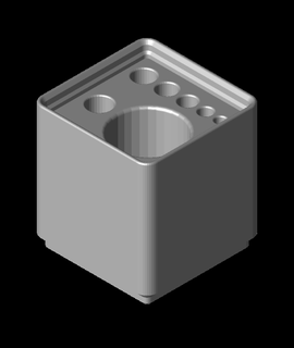 gridfinity 1x1 fio toque suporte negócio industrial 3d print model - Mito3D