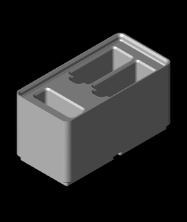 gridfinity 1x2 3 sony battery storage 3d print model - Mito3D