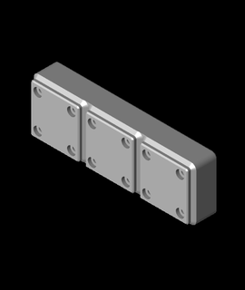 Gridfinity 1x3 USB sd Lager Brühteck 3d print model - Mito3D