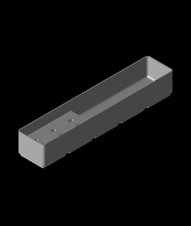 gridfinity 1x5 cable cargador soporte 3d print model - Mito3D