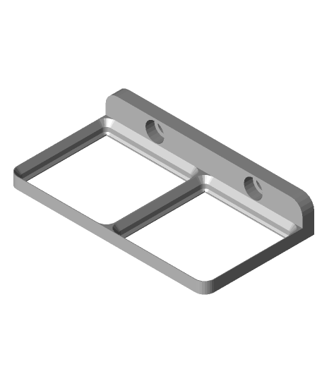 grillefinity 2x1 base mur monter 3D print model - Mito3D
