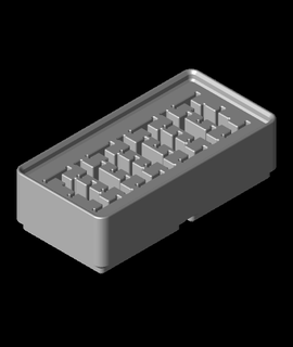 gridfinity 2x1 USB sd micro combostl 3d print model - Mito3D