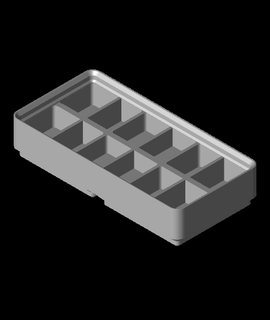 gridfinity 2x1x2 12 compartimentos smd ic hobbies jogos 3d print model - Mito3D