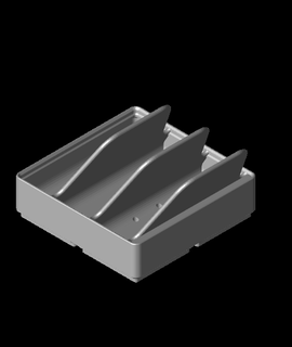 grillefinity 2x2 three bay pince strip teaseuse 3d print model - Mito3D