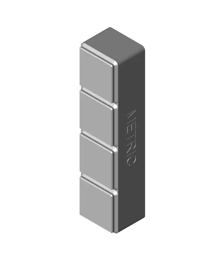 gridfinity 3 8 hex bit set husky metric - 3d by southbendbenchtop on thangs 3D print model - Mito3D