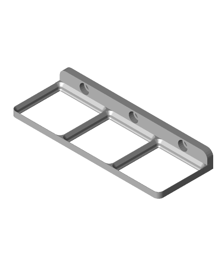 grillefinity 3x1 base mur monter réduit 3D print model - Mito3D
