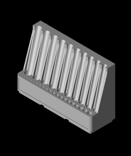 gridfinity 3x1 vertical drill bit holderv 3d print model - Mito3D