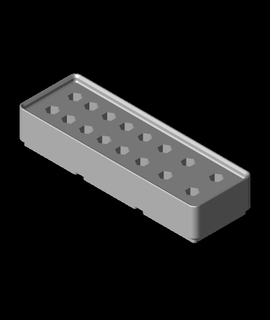gridfinity 3x1x2 hex socket setstl 3d print model - Mito3D