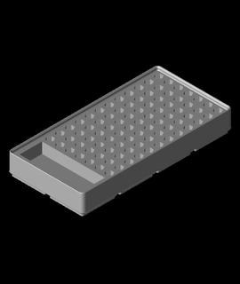 gridfinity 4x2 hex bit storage tray 3d print model - Mito3D