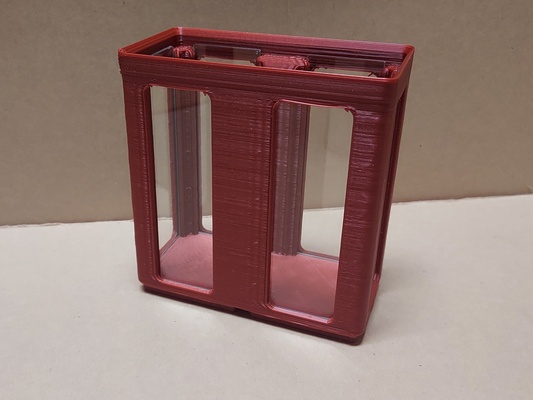 gridfinity 6 windowed 1x1x12 bin updated - 3d by landrum engineering on thangs 3d print model - Mito3D