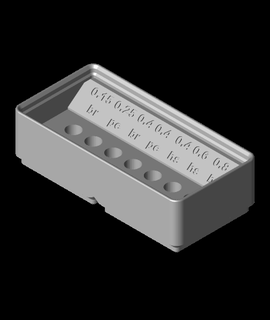 gridfinity 7x nozzle holder - e Devices 3d print model - Mito3D