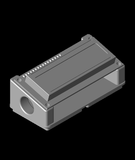 gridfinity adattatore arduino lcd 16x hobby Giochi 3d print model - Mito3D