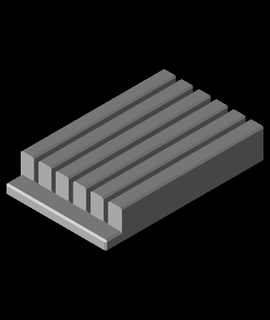 Gridfinity einstellbar Jumper Draht Kamm 3d print model - Mito3D
