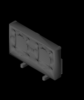 grillefinity base Ikea skadis panneau perforé 3d print model - Mito3D