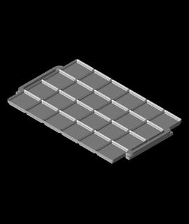 gridfinity plato base manejas 3d print model - Mito3D