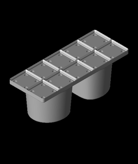gridfinity baseplates yaris p1 3d print model - Mito3D
