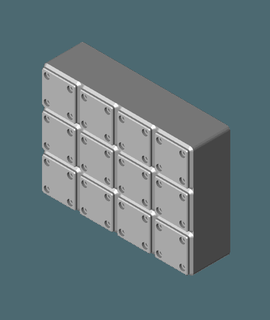 gridfinity básico caixas doubleyuhtee 3d print model - Mito3D