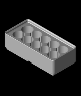 gridfinity batería titulares 3d print model - Mito3D