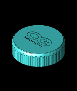 gridfinity bottiglia cap logo testo hobby Giochi 3d print model - Mito3D