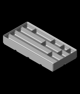 Gridfinity Steckbrett Draht Halter Unterstützung Unternehmen industriell 3d print model - Mito3D