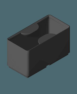 grillefinity câble portant bacs binny 3d print model - Mito3D