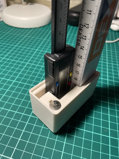gridfinity caliper & folding ruler holder - 3d by pradel on thangs 3d print model - Mito3D