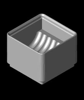 gridfinity discbound bin 1x1 médio 3d print model - Mito3D