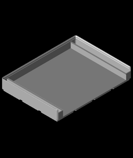 ızgara sonluluğu diskli küçük kağıt tepsi 3d print model - Mito3D