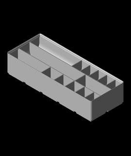 Gridfinity Teiler Box Steckbrett Hobbys Spiele 3d print model - Mito3D