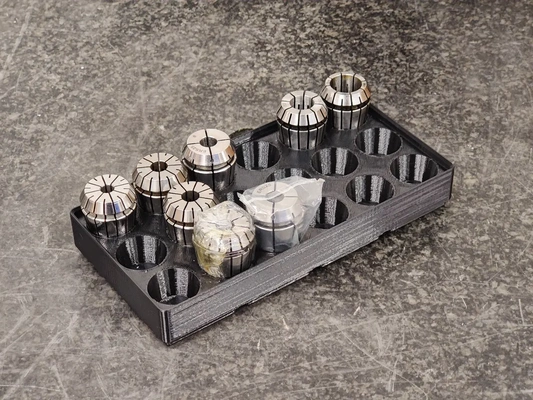 gridfinity er25 collet holder - 3d by ewildgoose on thangs 3d print model - Mito3D