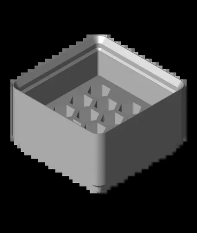 grillefinity hexagonal bit module 4mm 1 4 3d by boulon compétence 3d print model - Mito3D