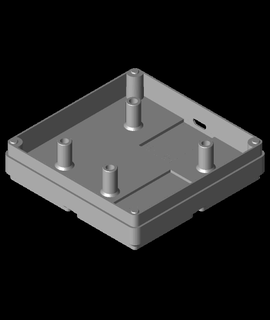 ızgara sonluluğu Led alev Fener 2x2 3d print model - Mito3D