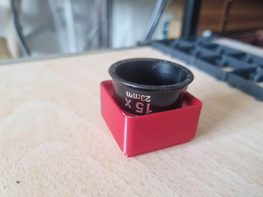 gridfinity loupe magnifier holder 1x1 - 3d by bobstay on thangs 3d print model - Mito3D