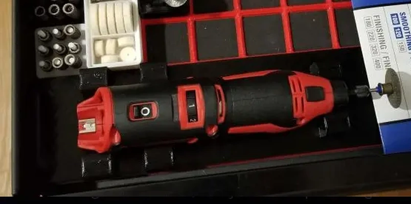 gridfinity milwaukee m12 rotary tool holder - 3d by bluephox on thangs 3d print model - Mito3D