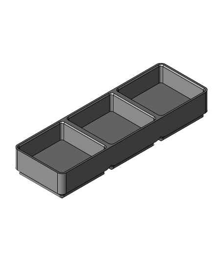 gridfinity modificado 1x3x20 3D print model - Mito3D