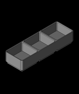 grillefinity modifié 1x3x25 3d print model - Mito3D