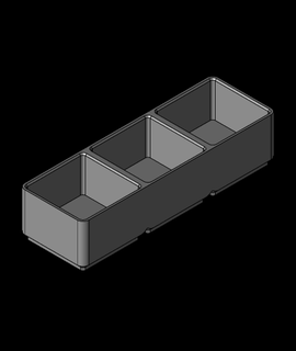 gridfinity modificado 1x3x30 aficiones juegos 3d print model - Mito3D