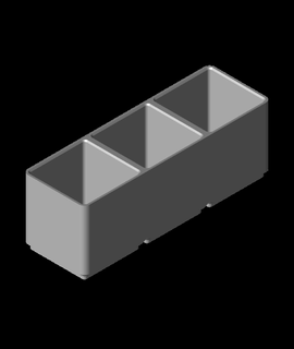 gridfinity modificado 1x3x45 3d print model - Mito3D