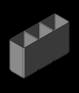 grillefinity modifié 1x3x75 3d print model - Mito3D
